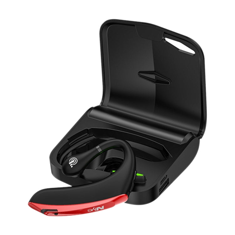 Écouteurs Bluetooth 5.0 universels DS800, style sport, sans fil, avec boîtier de chargement (noir et rouge)